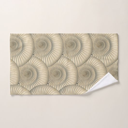 "Paleo-chic" Perisphinctes Ammonitor Bath Towel Se Bad Handdoek (Handdoek)