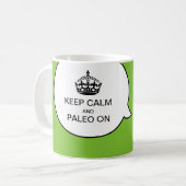 PALEO ! Pop Art Geek Chien Hipster Doberman tasse (Devant gauche)