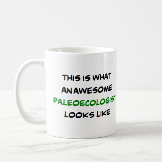 paléoécologiste, superbe mug à café (Gauche)