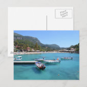 Paleokastritsa Beach, Corfu Briefkaart (Voorkant / Achterkant)