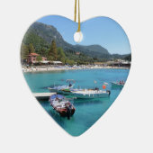 Paleokastritsa Beach, Corfu Keramisch Ornament (Rechts)