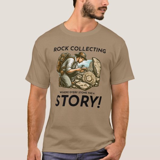 Paleontologist Ancient Fossils Rock Collecting boy T-shirt (Voorkant)