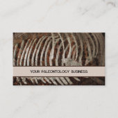 Paleontologist Whale Bones Skeleton Visitekaartje (Voorkant)