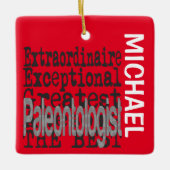 Paleontoloog Extraordinaire CUSTOM Keramisch Ornament (Voorkant)