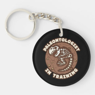 Paleontoloog in training dinosaurus Fossil Sleutelhanger