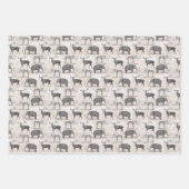 Paleontoloog Wooly Mammoth en Giant Irish Elk Inpakpapier Vel (Voorkant 3)