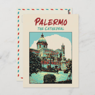 Palermo, afbeelding van de kathedraal Sicilië P Briefkaart