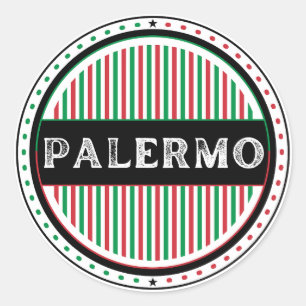Palermo City Pride Embleem – Italiaanse identiteit Ronde Sticker