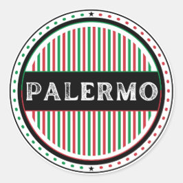 Palermo City Pride Emblem – Italian Identity Ronde Sticker