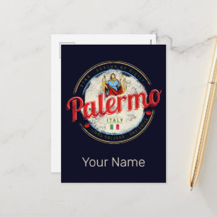Palermo hoofdstad van Sicilië Italië souvenir Feestdagenkaart
