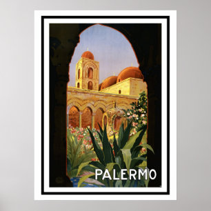 PALERMO ITALIË POSTER IN VINTAGE STIJL