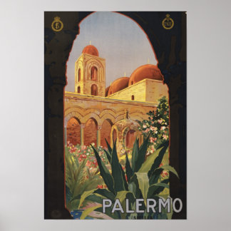 Palermo Italië —  Poster voor kunstdoorsnede