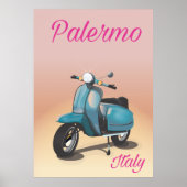 Palermo Italië Scooter poster (Voorkant)