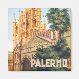 Palermo Italië vintage reismagneet Magneet