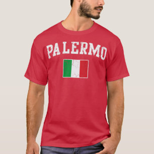 Palermo Italië Vlag Italië Italiaanse  Fade T-shirt