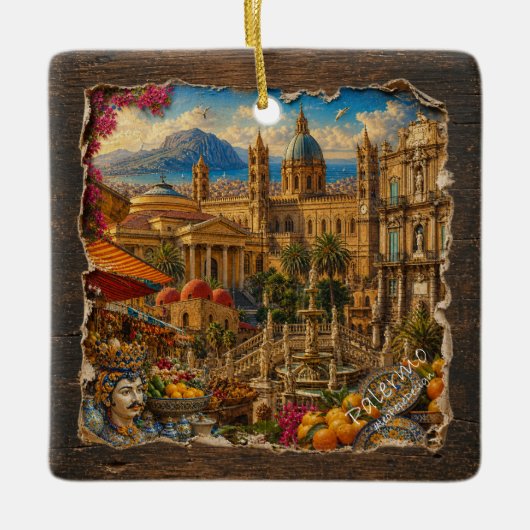 PALERMO, KERAMISCH ORNAMENT (Voorkant)