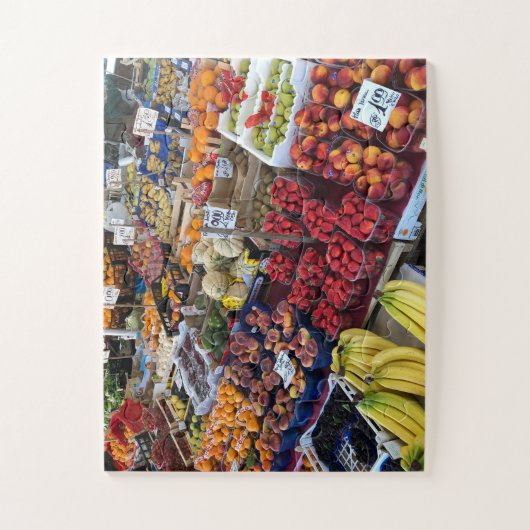 Palermo Markt Schatten | Fruitkraam Herinnering Legpuzzel (Verticaal)