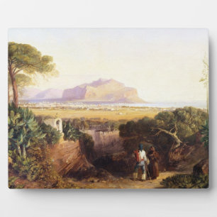 Palermo, Sicilië, 1847 (olie op doek) Fotoplaat