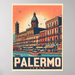 Palermo Sicilië Italiaans  souvenir geschenken Poster