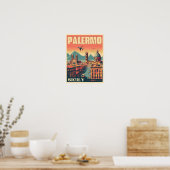 Palermo Sicilië Italiaans souvenir geschenken Poster (Keuken)