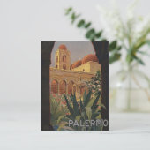 Palermo Sicily Vintage Travel Briefkaart (Staand voorkant)