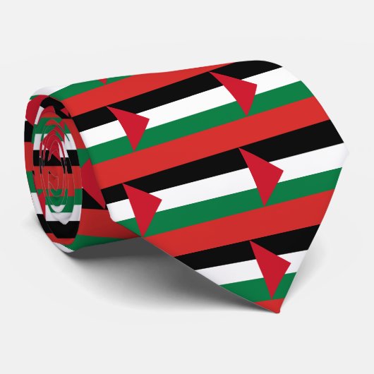 palestijn rood stropdas (Opgerold)