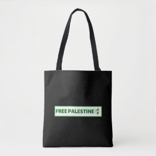 Palestijns auto registratie bord - Free Palestine. Draagtas
