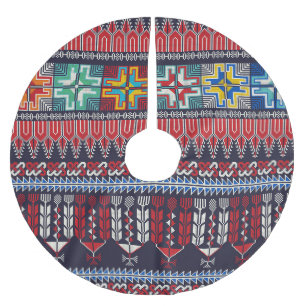 Palestijns borduurmotief patroon. kerstboom rok