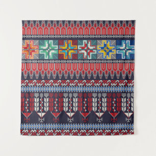 Palestijns borduurmotief patroon. wandkleed