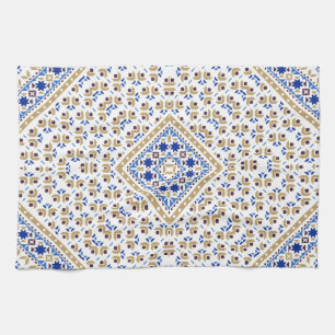 Palestijns borduurpatroon Gedrukt ontwerp Theedoek