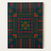 Palestijns Borduurwerk Tatreez rood groen 5 Patroo Planner (Achterkant)