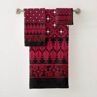 Palestijns Embroidery Tatreez gedrukt ontwerp Bad Handdoek