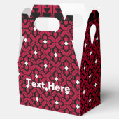 Palestijns Embroidery Tatreez gedrukt ontwerp Bedankdoosjes (Geopend)