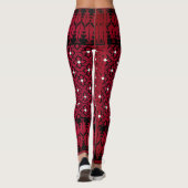 Palestijns Embroidery Tatreez gedrukt ontwerp Leggings (Achterkant)