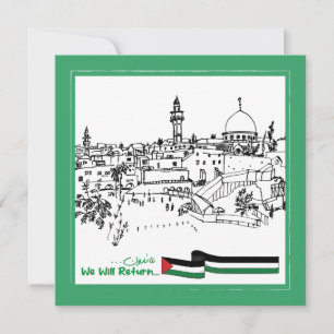 Palestijns erfgoed en hoop: we zullen terugkeren kaart