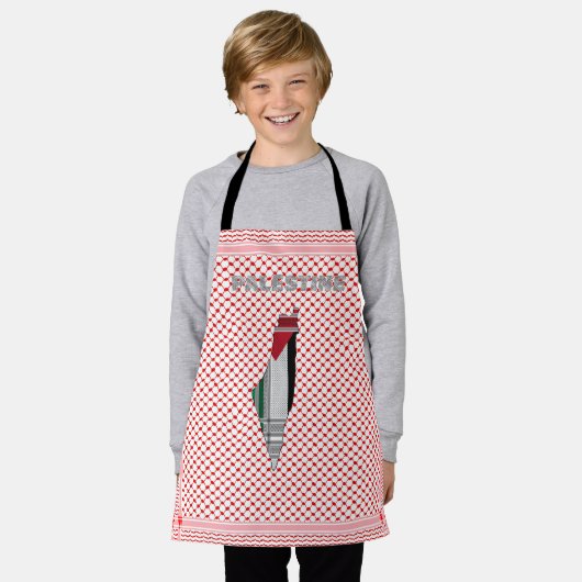 Palestijns Shemagh Schort - Keffiyeh Schort (Gedragen)