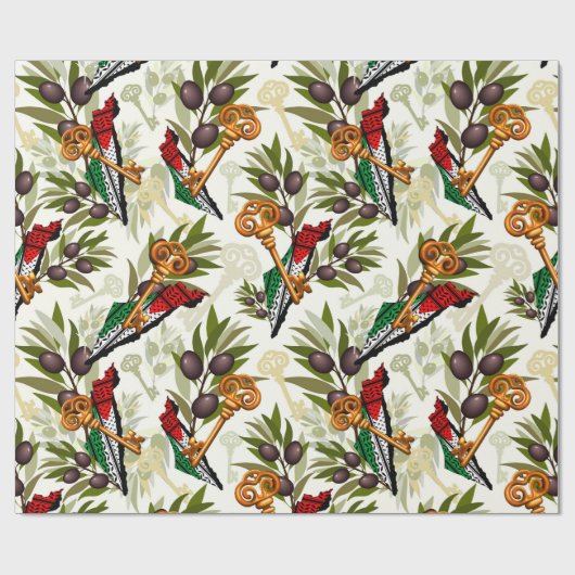 Palestijns sleutelsymbool van het recht op terugke cadeaupapier (Vlak)