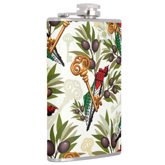 Palestijns sleutelsymbool van het recht op terugke heupfles (Rechts)