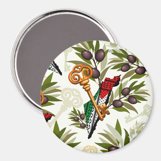 Palestijns sleutelsymbool van het recht op terugke magneet (Voorkant / Achterkant)