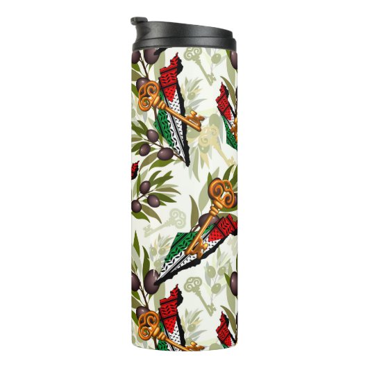 Palestijns sleutelsymbool van het recht op terugke thermosbeker (Geroteerd rechts)