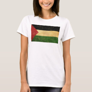 Palestijns Vlag Vrouwen Wit T-shirt