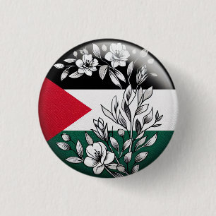PALESTIJNSE BLOEMIGE BUTTON