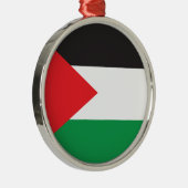 palestijnse Button, palestijnse vlag Metalen Ornament (Rechts)