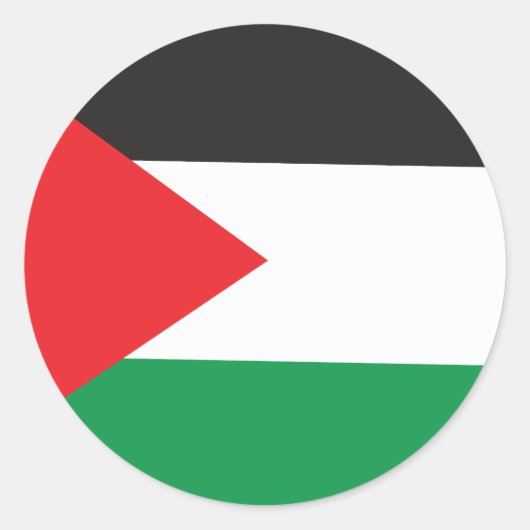 palestijnse Button, palestijnse vlag Ronde Sticker (Voorkant)