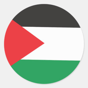 palestijnse Button, palestijnse vlag Ronde Sticker