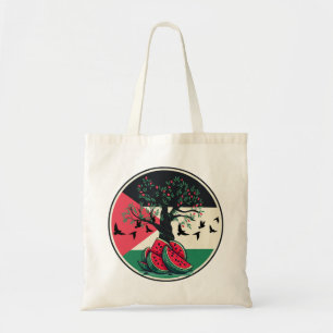Palestijnse cultuur Palestijnse watermeloen olijfb Tote Bag