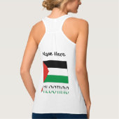 Palestijnse en Palestijnse vlag met Jouw naam Tanktop (Achterkant)