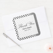 Palestijnse Hatta Keffiyeh Dank U Huwelijk Vierkante Sticker (Envelop)