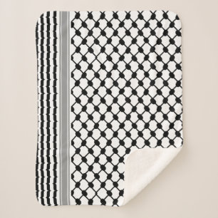 Palestijnse Hatta Keffiyeh Kufiya Folk (2 Patroon) Sherpa Deken