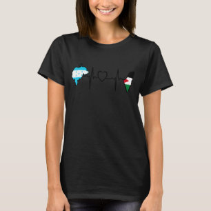 Palestijnse Honduras vlag Palestine Honduran Hear T-shirt